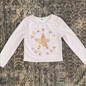 Old Navy PLAY Purple and White Striped Rashguard Top